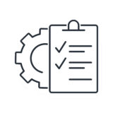 Gear,And,Check,List.,Technical,Description,And,Characteristics.,Vector,Linear